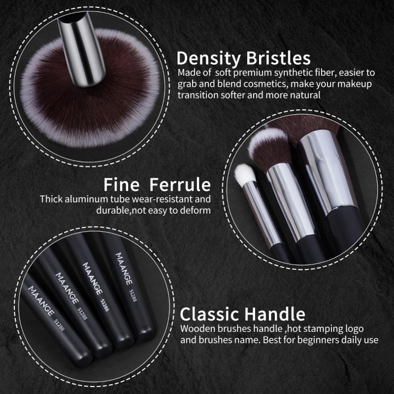 Brochas De Maquillaje Kit 30 Pcs Para Maquillaje Profesional Color