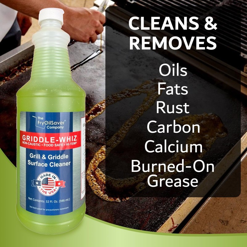 Griddle-Whiz Grill & Griddle Surface Cleaner, Removes Grease, Food Residue,