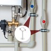 sourcing map 2 Pack Pipe Support, Stainless Steel Pipe Support