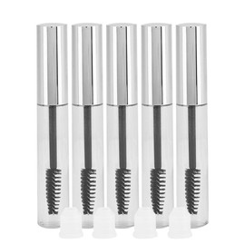 Tubo de rímel vacío, 30 piezas Contenedor de recarga de 10 ml botella dispensadora de líquido para crema de pestañas con tapa de botella para aceite de ricino, kit ideal para cosméticos de bricolaje,