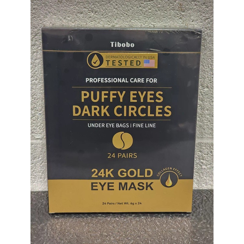 tibobo 24 Pairs Under Eye Fine Line Patches 24K Gold