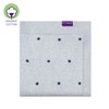 Clevamama Knitted Pom Pom Baby Blanket, Soft Organic Cotton Newborn