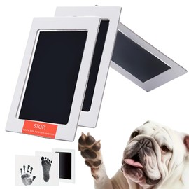 2Pcs Paw-Print Kit for Dogs,Clean Touch Ink Pads Pet Paw-Print Tools,Cat Paw-Print Kit,Ink Pad for Paw-Prints,Dog Ink Paw-Print Kit,Inkless Handprint Kit,Paw-Print Ink Pad,Finger Print Ink Pads