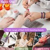 200Pcs 240 Grit Sanding Bands for Nail Drill, Nail Sanding