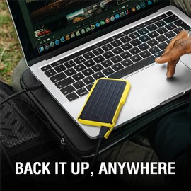 Silicon Power Armor A66 1TB Rugged External Hard Drive, Military-Grade Shockproof Water-Resistant USB 3.0 Portable HDD for PC Mac Laptop Computer - Yellow