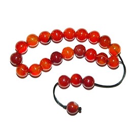 Jeannieparnell N106 - Greek Style Loose Strung Prayer Beads 10mm Natural Agate Gemstone Beads Handmade
