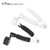 sourcing map 4 Pcs Black+White Guitar String Winder Cutter Pin