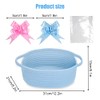 Hojalis Gift Basket, Woven Rope Basket with Cellophane Bags &