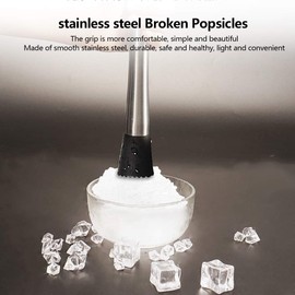 Cocoarm Edelstahl Cocktail Muddler Bar Mixer Stick 21 cm Eiscrushing -Stange Zum Mischen von Mashing -Früchten Getränke mit Ergonomischem Griff Tragbares Leichtgewicht