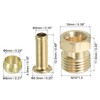 PATIKIL Set of 20 Brass Compression Sleeves, Inserts and Nuts