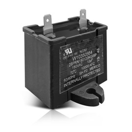 HUFEWU W10350564 Refrigerator Compressor Capacitor Fit for Whirlpool Maytag Running Capacitors, Refrigerator Start Relay Device Replace 2683570 AP6020176 PS11753490, 1PCS