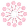 Pink Candy - 12 Swirl And 12 Twisty Lollipops -
