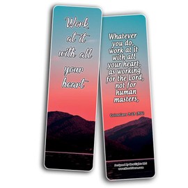 Popular Bible Verses for Teenage Boys Bookmarks (60 Pack) - Perfect Giveaways for Sunday School for Teens