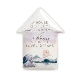 Me To You Bear House Shaped Trinket Dish,Pink, Lilac