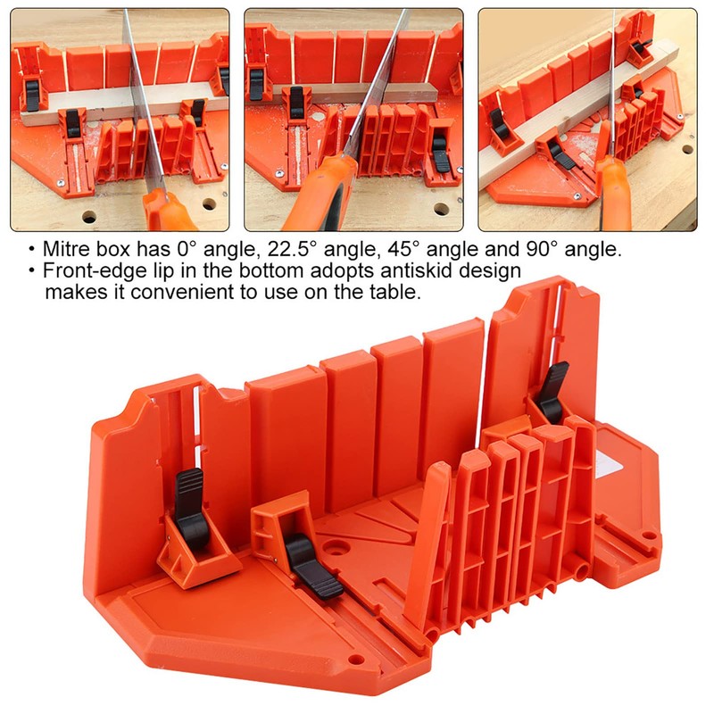 Mitre Box Mitre Box Angle 22.5° 45° 90° Plastic Mitre