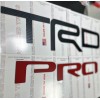 Advanced Trims CARBON / RED Tailgate Letters for TACOMA TRD
