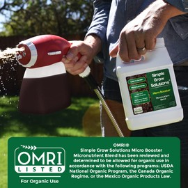 Organic Micronutrient Booster- Complete Plant & Turf Nutrients- Simple Grow Solutions- Garden & Lawn Fertilizer- Grower, Gardener- Liquid Food for Grass, Tomatoes, Flowers, Vegetables (32 Ounce)