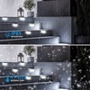 Kwinmyso 8 Packs 4inch LED 1.8W Hardscape Lighting,12V AC/DC Low