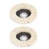 2Pcs 5in Grinding Disc Wave Shape Wool Felt Polishing Wheel