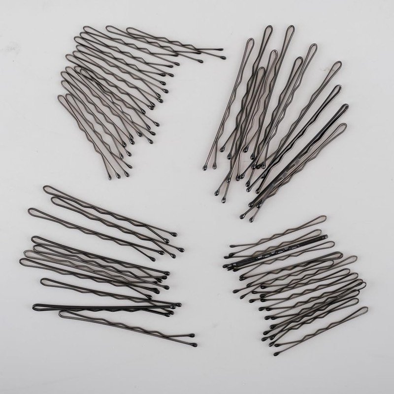 Swosh Bobby Pin Set, Black (Pack of 144)