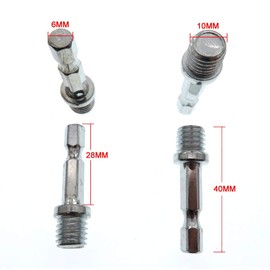 DUOLEIMI YONIK Hex Shaft Adapter for Drills M10 M14 Drill Chuck Replacement Shaft Connection Parts (M10-5 Pack)