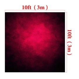 Kate 10x10ft Wine-Red Portrait Photography Backdrop Abstract Deep Red Background for Photography Shooting Studio Props