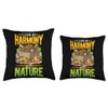 Permaculture Garden & Food Forest Gardening, Organic Farmer Throw Pillow