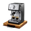 EVERBBKING Natural Acacia Sliding Tray for Coffee Machine Kitchen Appliance