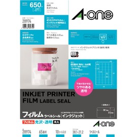 A - One Printable Transparent Glossy Labels