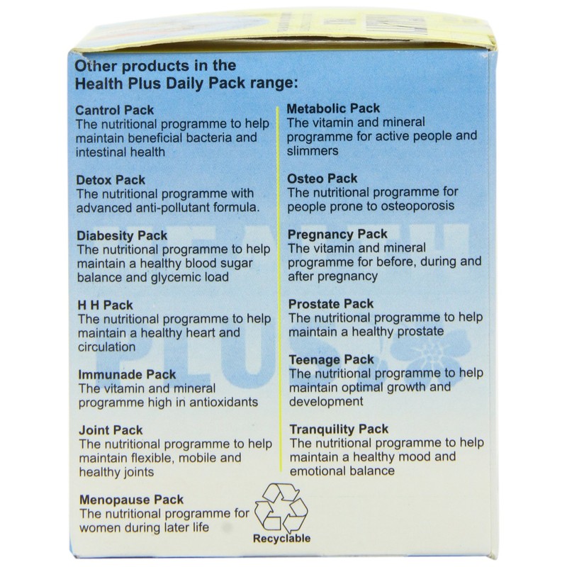 Health Plus Vitality Pack General Well-being and Vitality Multivitamin And