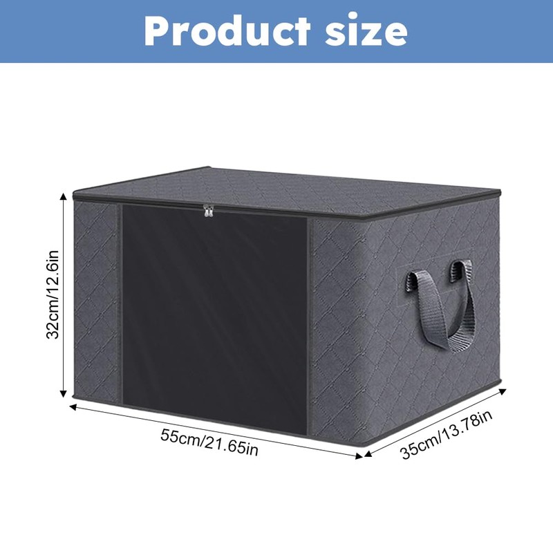 Fab Totes 6 Pack Clothes Storage, Foldable Thik Fabric Blanket