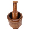 Garlic Grinder Bowl Jujube Wood Herb Crushing Bowl Multipurpose Spice