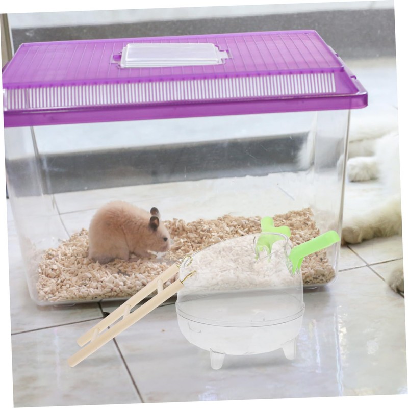 Sosoport Animal Bathroom Play Area Safe Natural Hamster Grooming Tub