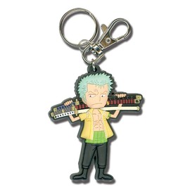 Great Eastern Entertainment One Piece SD Zoro Sword OVC Keychain, 2"