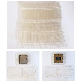 50PCS Computer CPU Case Tray Packaging Clamshell for Intel LGA775 LGA1150/1151/1155 /1156 i3 i5 i7 CPU Protector Cover (50pcs Shell fit Intel)