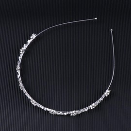 NUOLUX Wedding Women's Crystal Bridal Flower Leaves Crown Headband Tiara