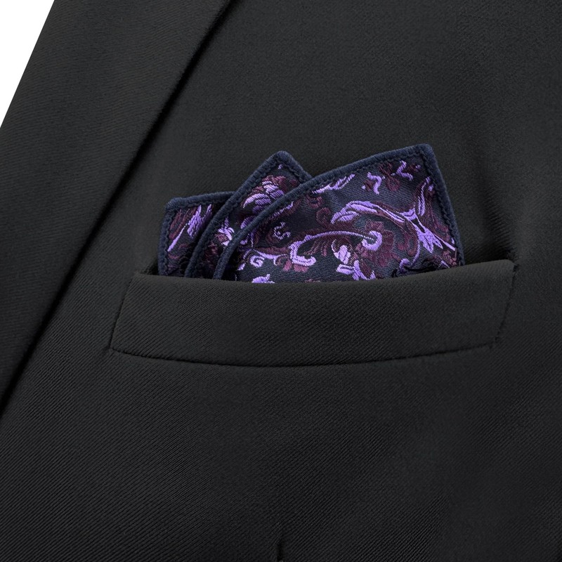 [S&W SHLAX&WING] Paisley Pocket Square Men's Suit XL Large for