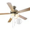 2 Pack Silver Ceiling Fan Pull Chain 3.3 Feet Metal
