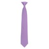 DQT Men's Plain Twill Wedding Formal Clip On Tie -