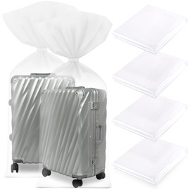 Hejo Pack of 4 Large Plastic Bags, 100 x 150 cm, Plastic Storage Bags, Transparent Bags, Large, Plastic Bags for Suitcases, Children, Bicycle, Plush Toys, Furniture Comforter