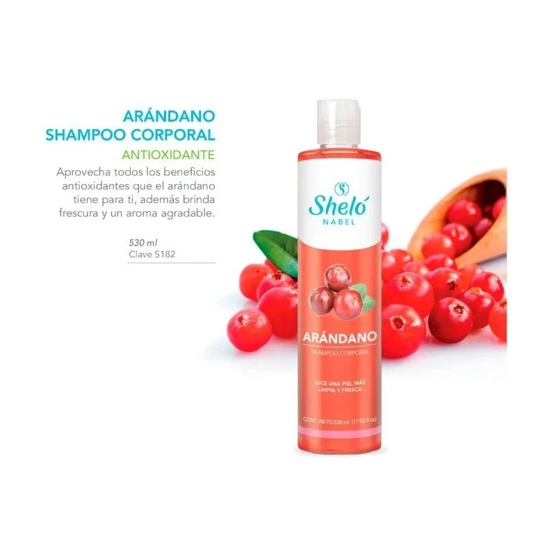 Shampoo Corporal Arándano, Piel Limpia Y Fresca Antioxidante