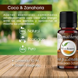 VIDA SCENTS | Aceite Esencial De 10ml 100% Puro Y Natural | Coco y Zanahoria