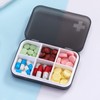 ZDQZC Pill Organizer - Portable Pill Box Small Pill Container