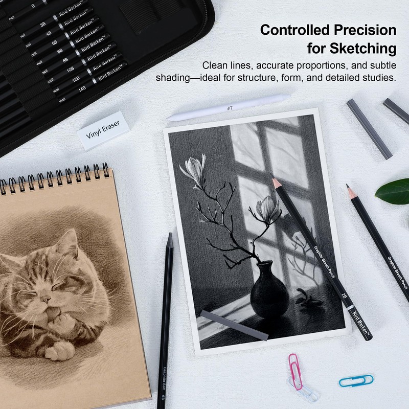 Kird Barken 112 PCS Professional Drawing Set – Sketch Kit