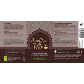 Classic Ayurveda - AyurChoc Latte - 220 g - Instant-Getränkepulver zum Anrühren - Bio zertifiziert