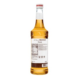 Monin - Vanilla Syrup, Versatile Flavor, Great for Coffee, Shakes, and Cocktails, Gluten-Free, Non-GMO (750 ml)