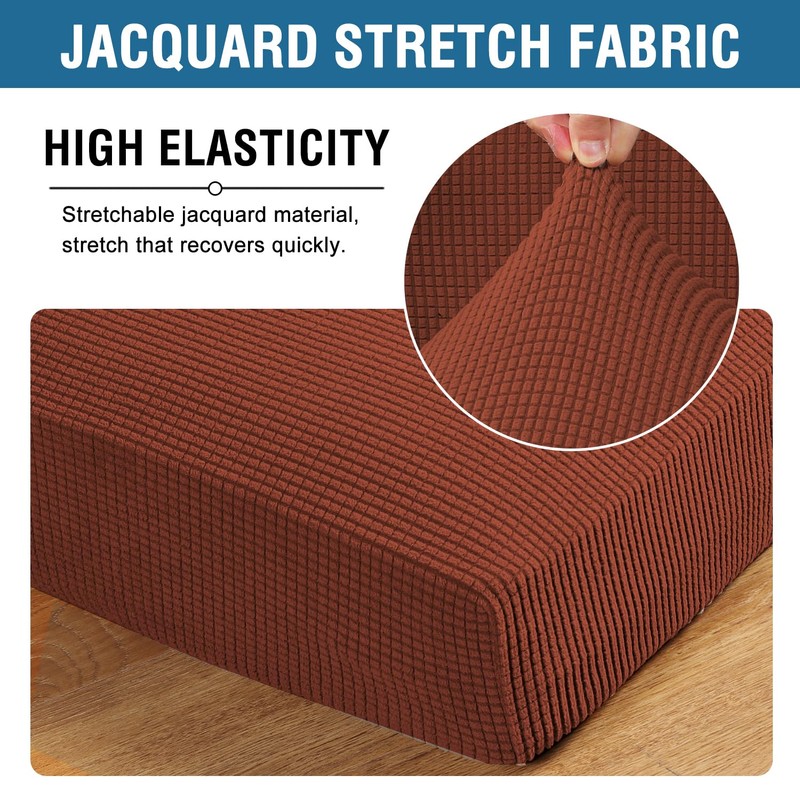 H.VERSAILTEX Super Stretch Individual Seat Cushion Covers - Sofa &
