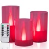 LANKER Flameless Candles with Remote Control and Timer, Battery Operated