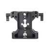 NICEYRIG Multipurpose Camera Baseplate with Rod Rail Clamp Applicable DSLR