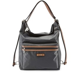 Picard Sonja Women's Bag and Backpack Made of Nylon, Large with Zip, Bag Bag and Backpack, Everyday Use, Going Out, charcoal